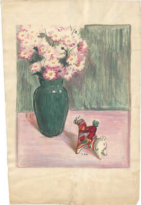 Синельникова Рина Яковлевна. Натюрморт с дымковской игрушкой 